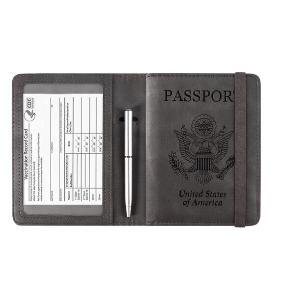 Leather Passport Cover  - Picture 1 of 5